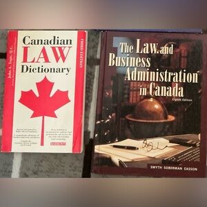 Canadian Law Dictionary and The Law and Business Administration in Canada